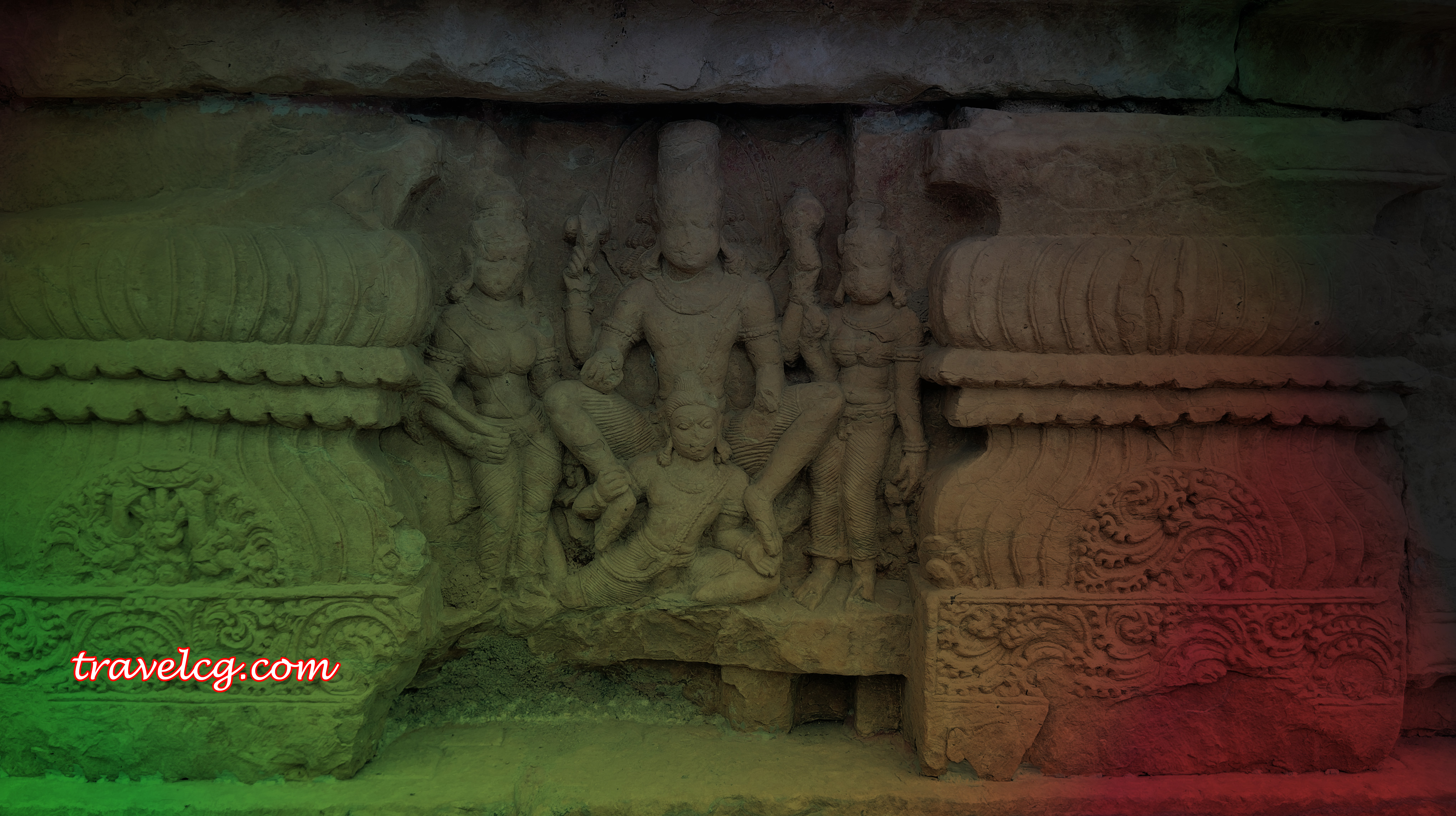 ancient sculpture in bhim kichak (Deur Mandir) malhar