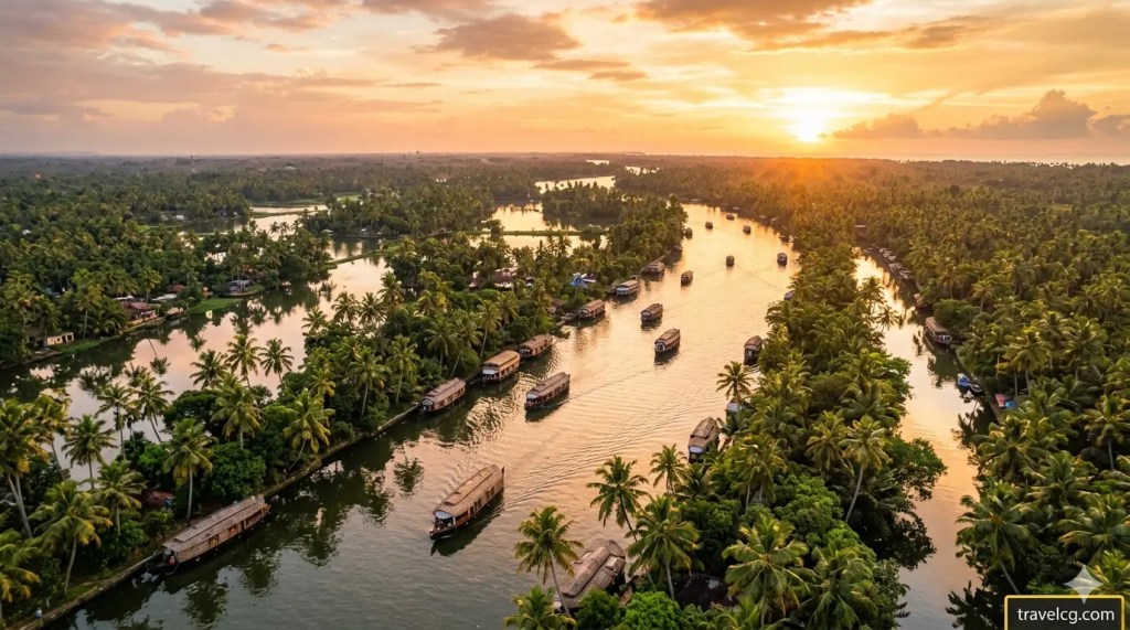 केरल में Backwater Boating कहाँ-कहाँ होती&nbsp;है?