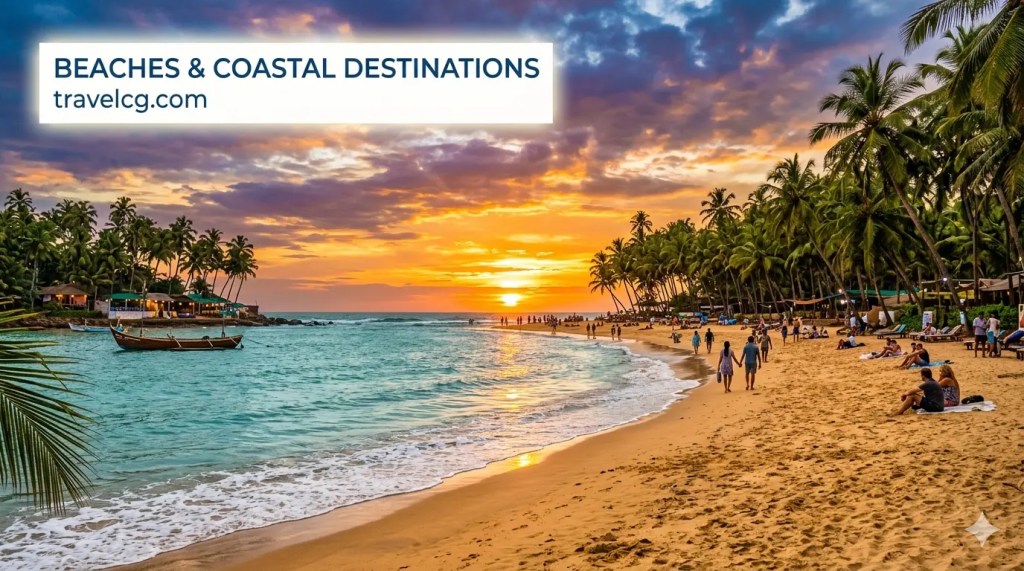 top Beaches and Coastal Destinations to visit in india. travelcg.com