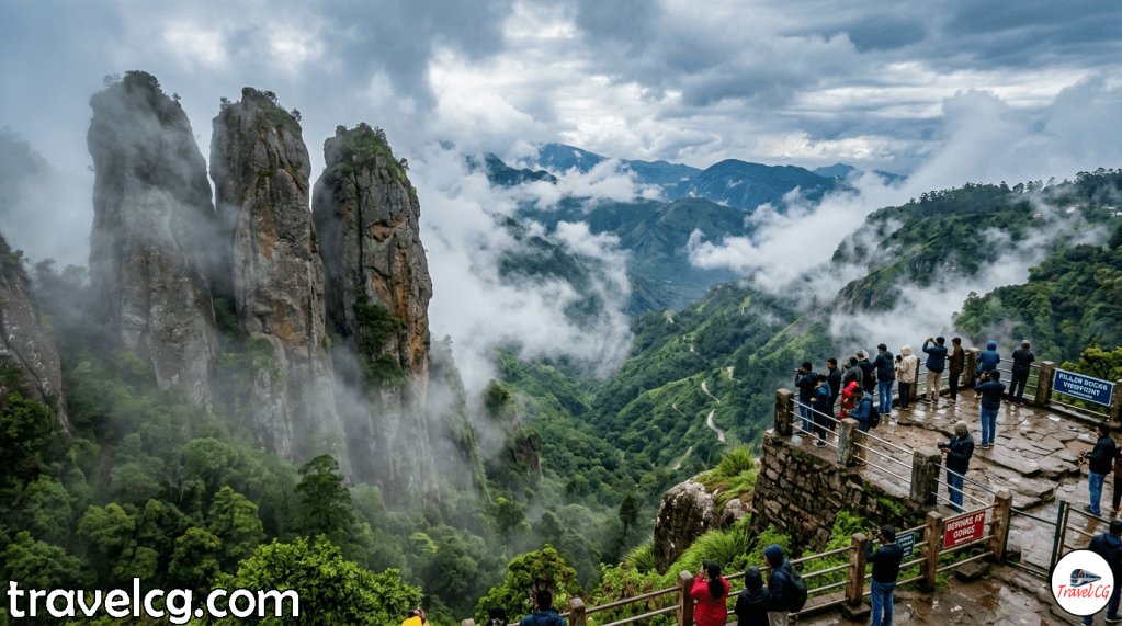 Pillar Rocks Kodaikanal Mountain Viewpoint