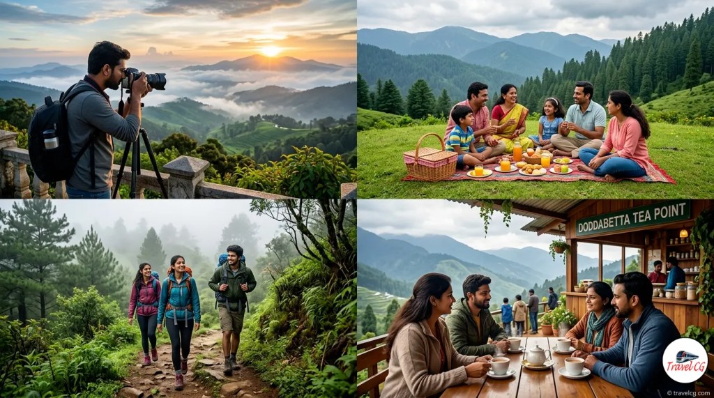 adventure, picnic, trekking, things to do in ooty hillstamilnadu