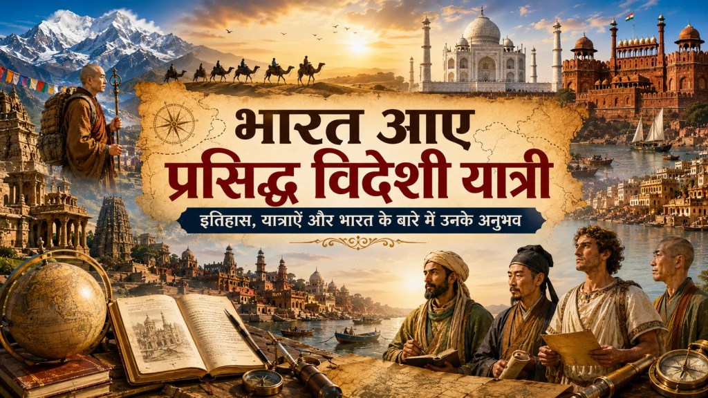 भारत आए प्रसिद्ध विदेशी यात्री – इतिहास, यात्राएँ और भारत के बारे में उनके&nbsp;अनुभव