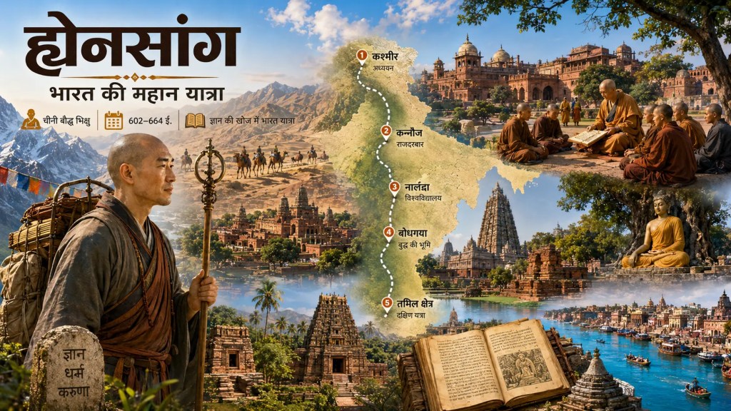 ह्वेनसांग (Xuanzang) ki bharat yatra vrittant