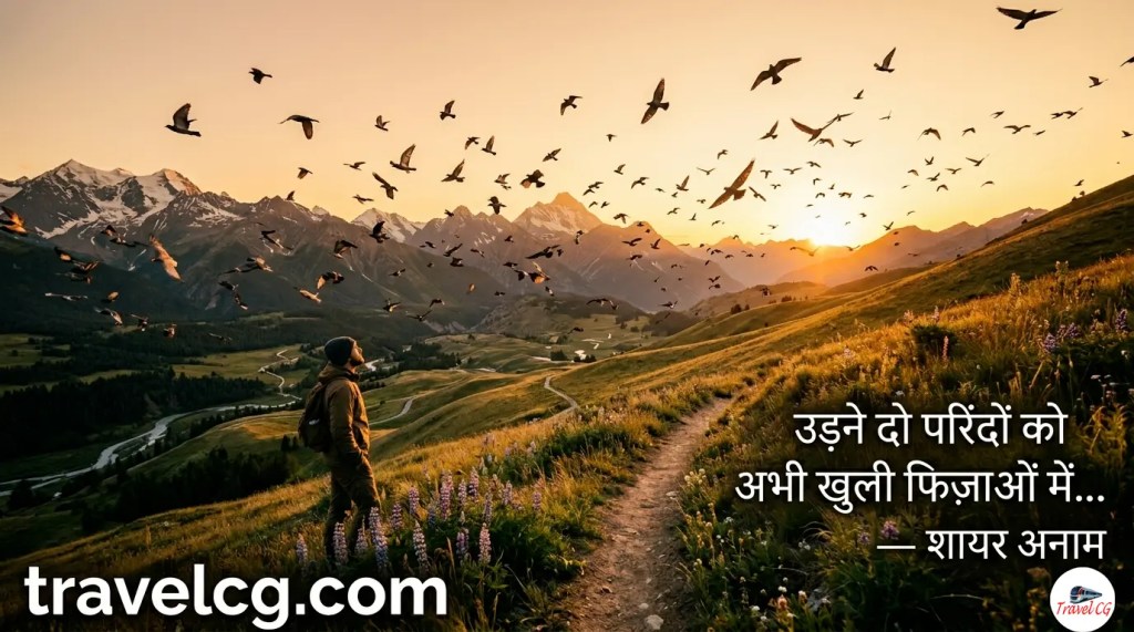 "उड़ने दो परिंदों को अभी खुली फिज़ाओं में…"
— शायर अनाम