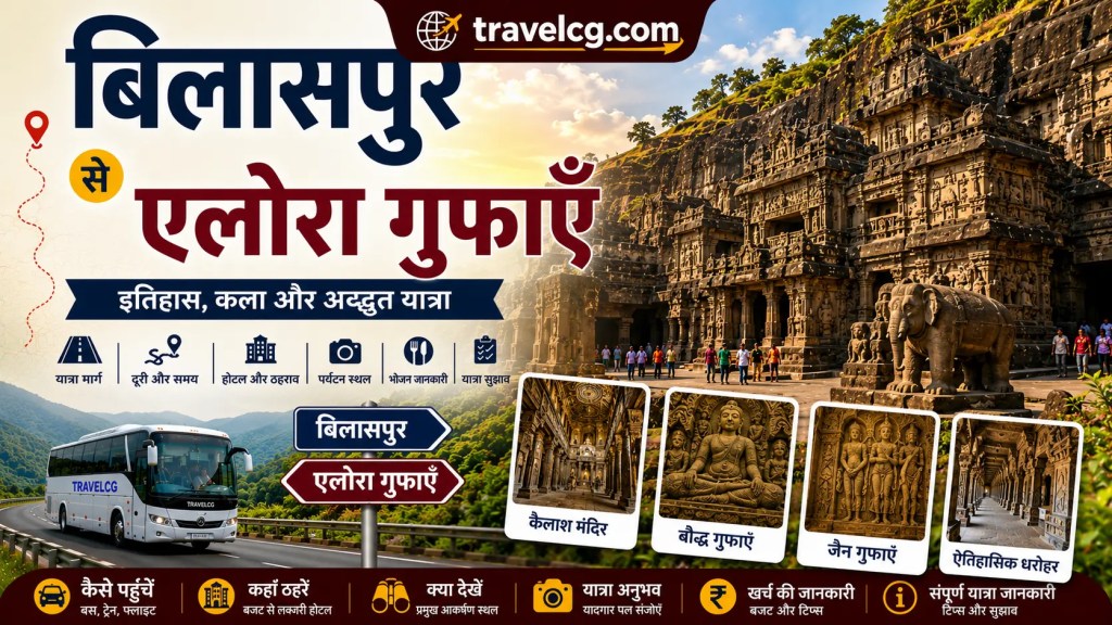 बिलासपुर से एलोरा गुफाएँ यात्रा&nbsp;गाइड